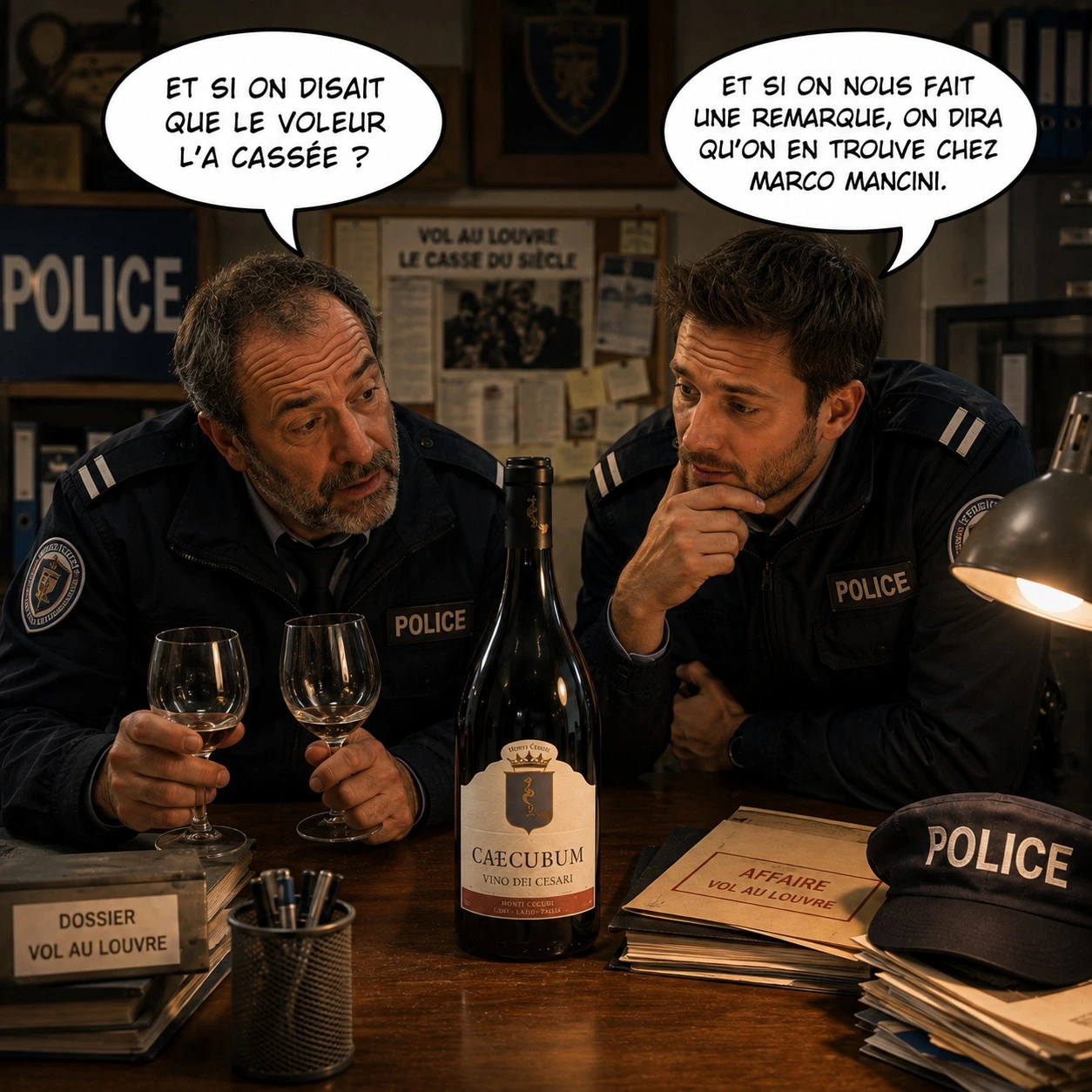 la police et le caecubum